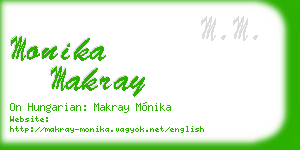 monika makray business card