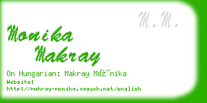 monika makray business card